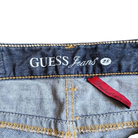 Guess Jeans Sz.28 daredevil shorts denim cutoffs boho western festival Normcore - Picture 3 of 8
